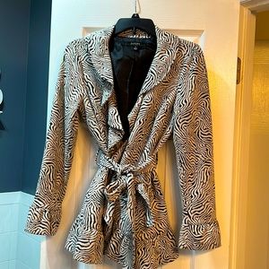 Sandro Studio zebra style print jacket!  Excellent condition!